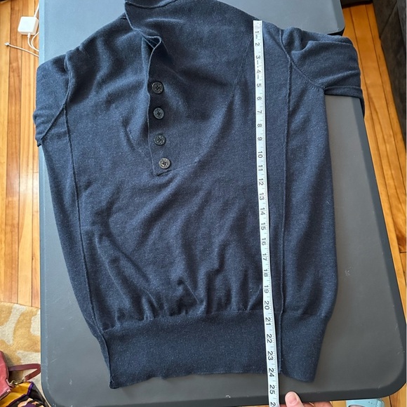 All Saints Men's Spun Funnel Sweater, Size L, Navy Blue - Picture 8 of 9